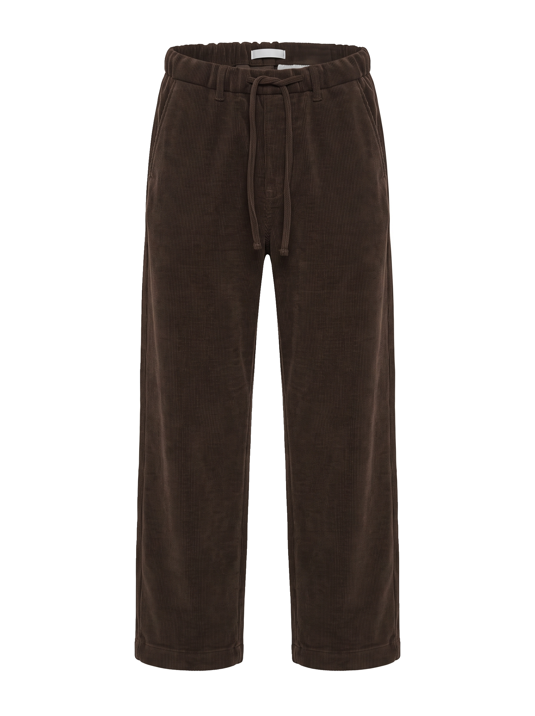 BAGGY KALIP FİTİLLİ KADİFE — KAHVE